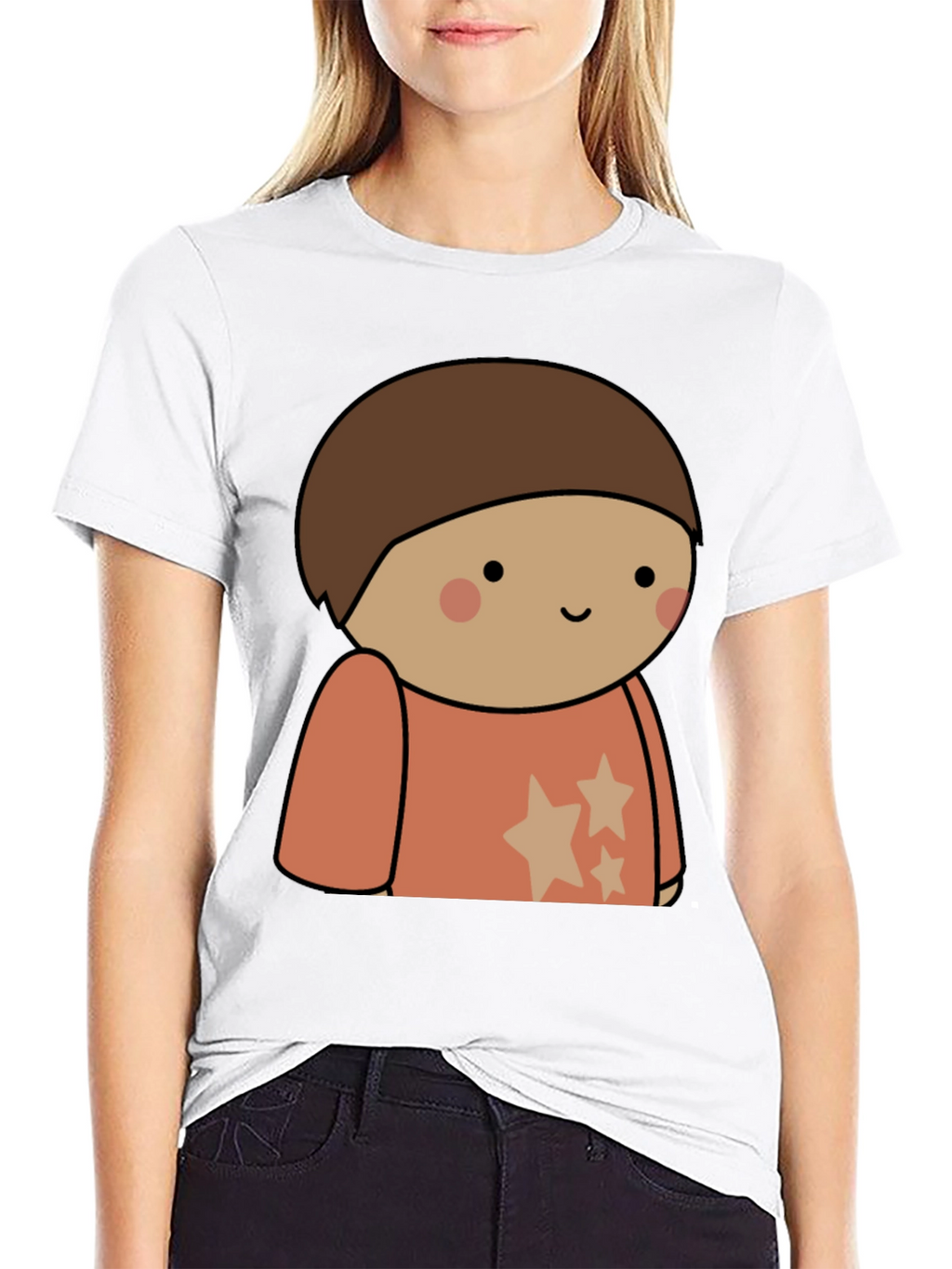 Cartoon Character Tee - Soft Cotton Blend