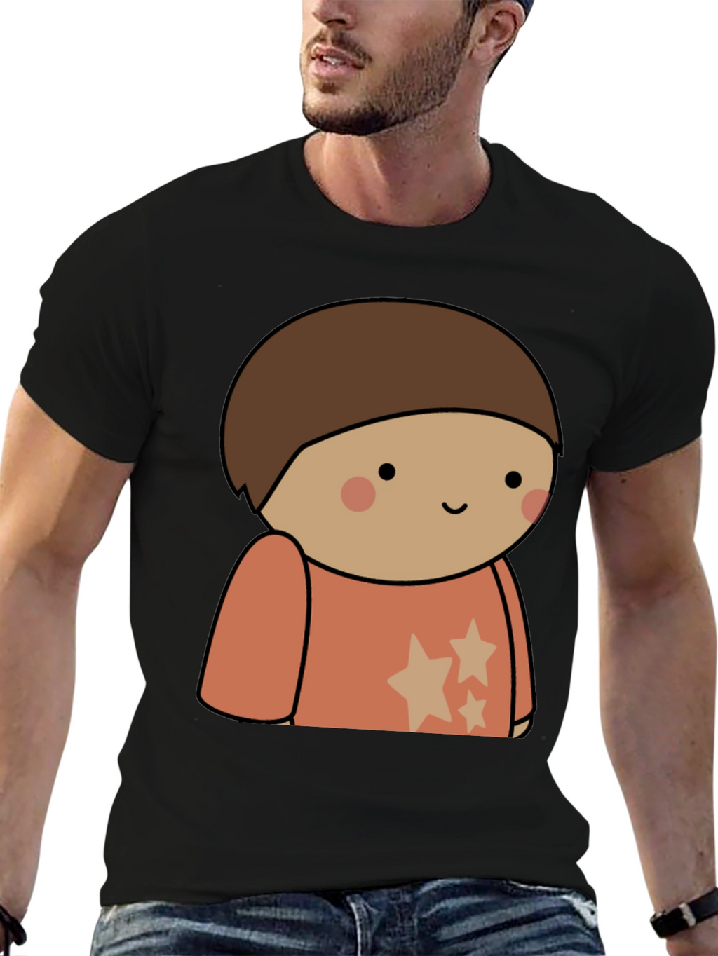 Cartoon Character Tee - Soft Cotton Blend