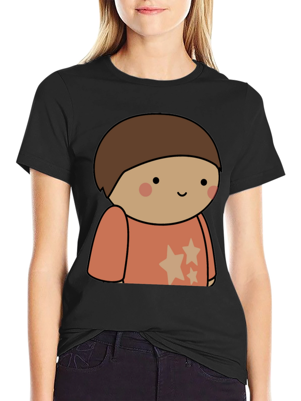 Cartoon Character Tee - Soft Cotton Blend