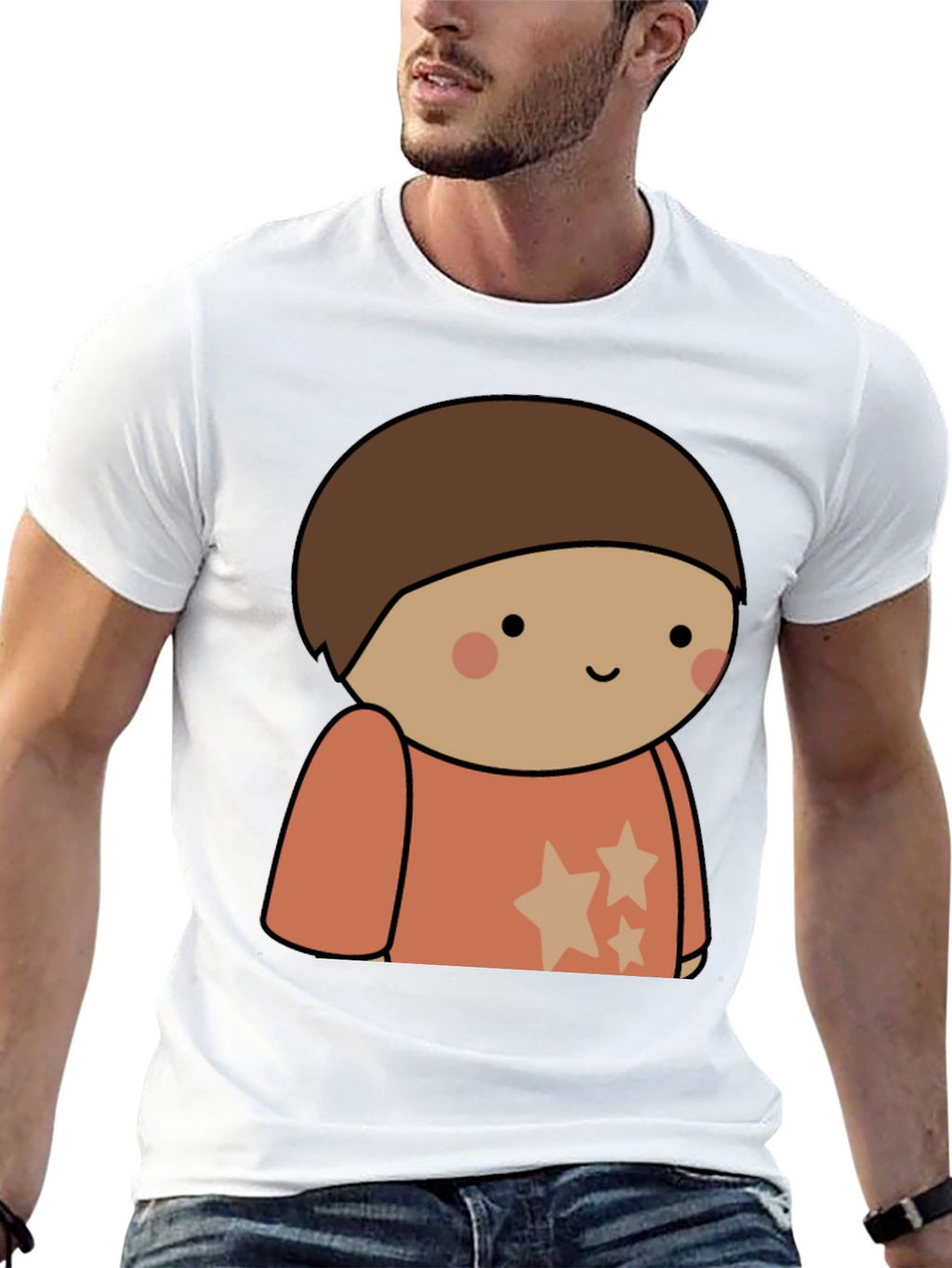 Cartoon Character Tee - Soft Cotton Blend