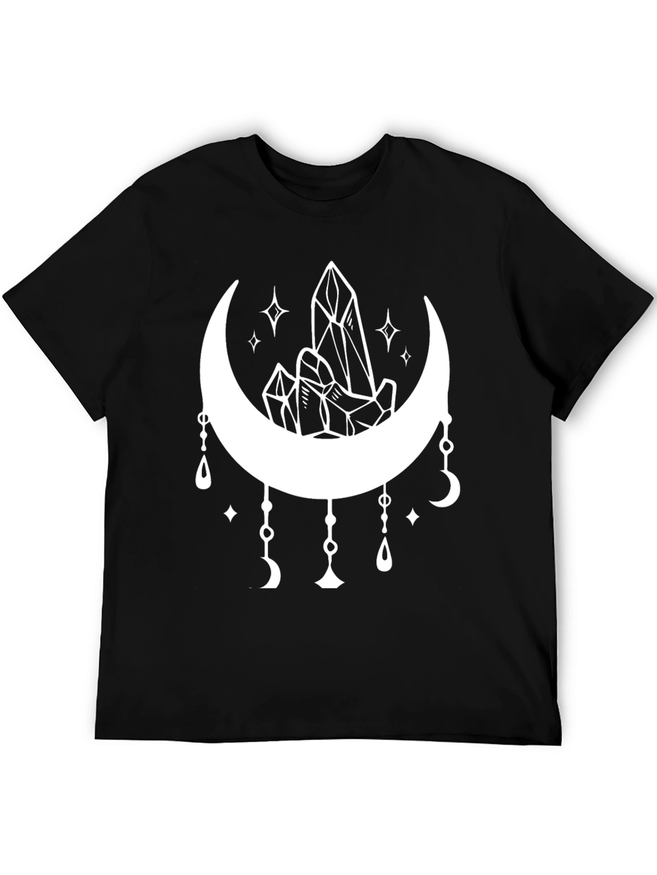 Crystals and Moon Graphic T-Shirt