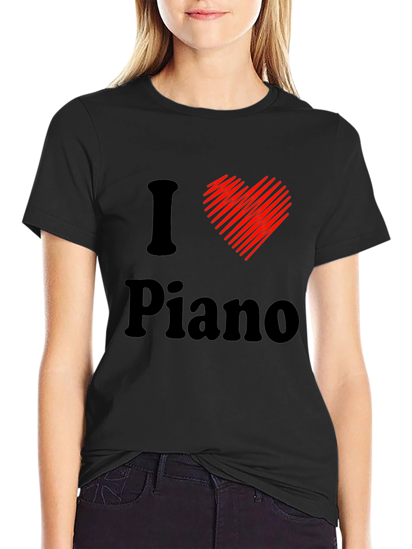 I Love Piano T-Shirt - Musician Tee