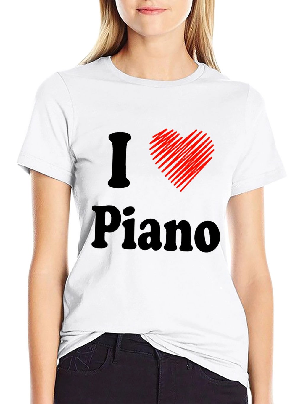 I Love Piano T-Shirt - Musician Tee
