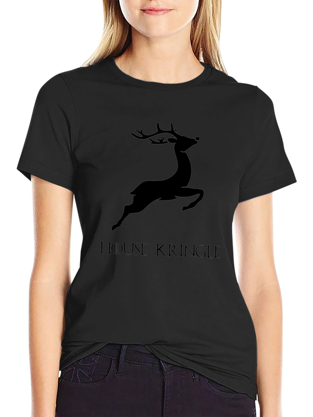 House Kringle Mens Graphic T-Shirt - Black