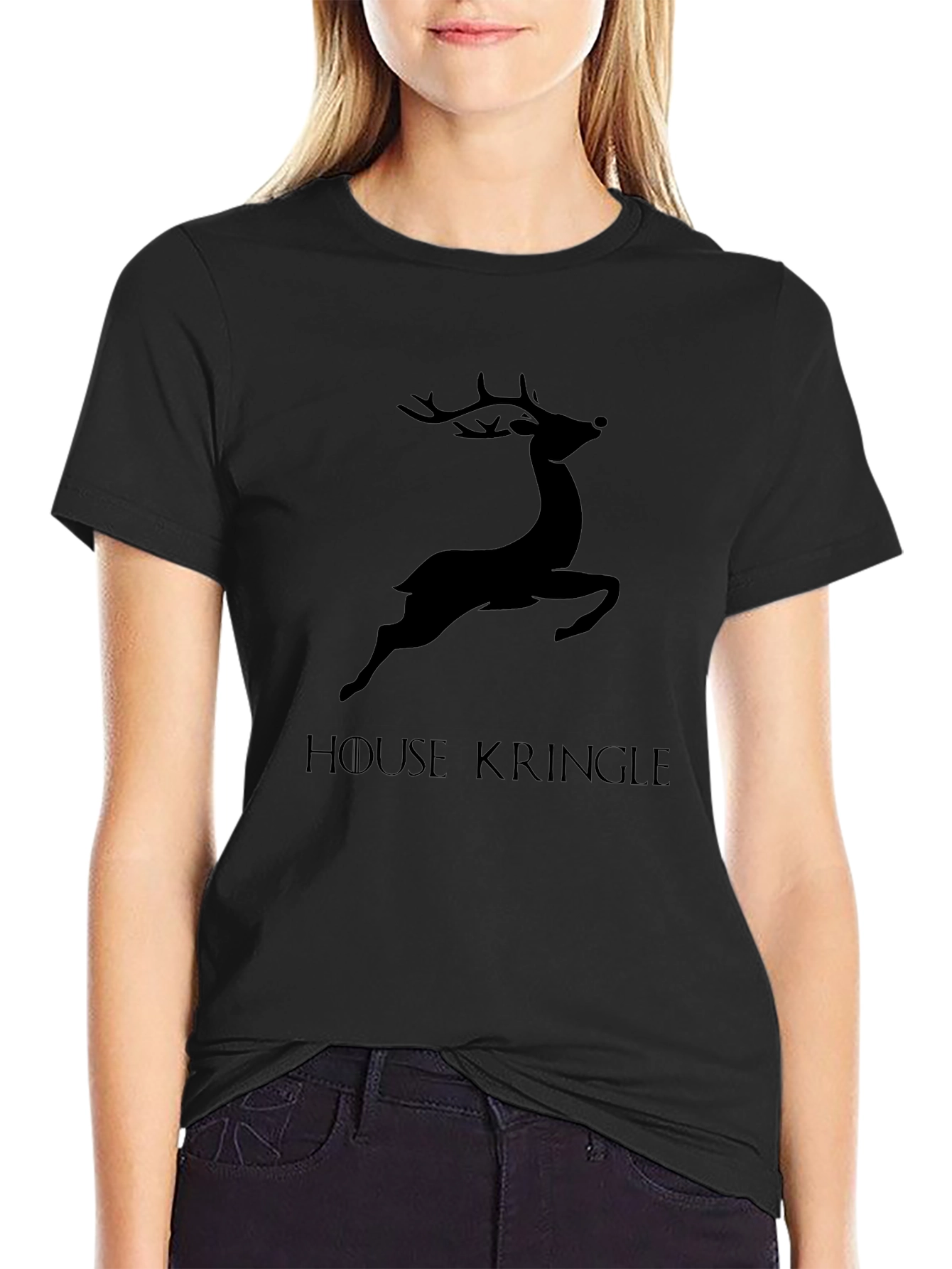 House Kringle Mens Graphic T-Shirt - Black
