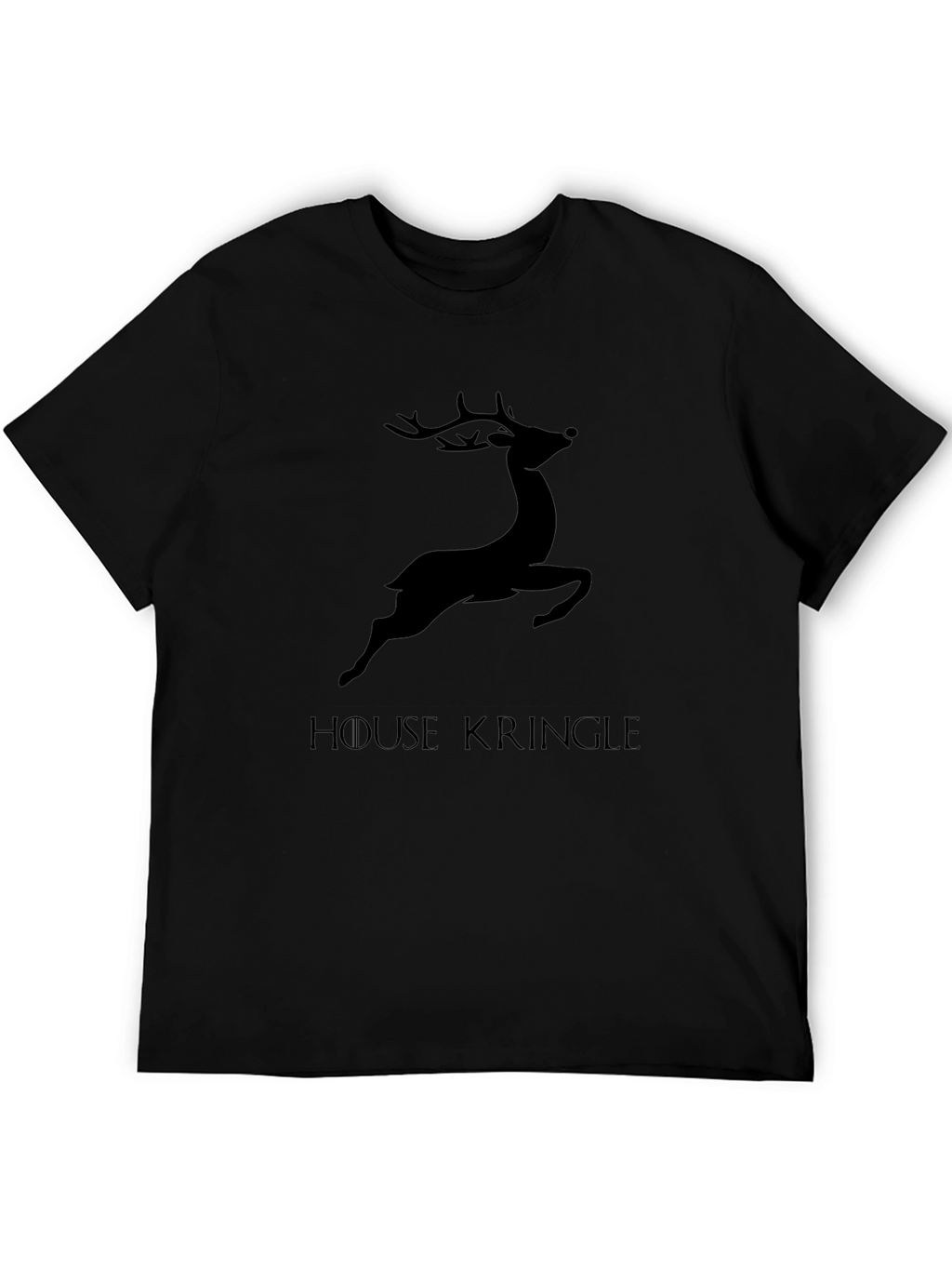 House Kringle Mens Graphic T-Shirt - Black