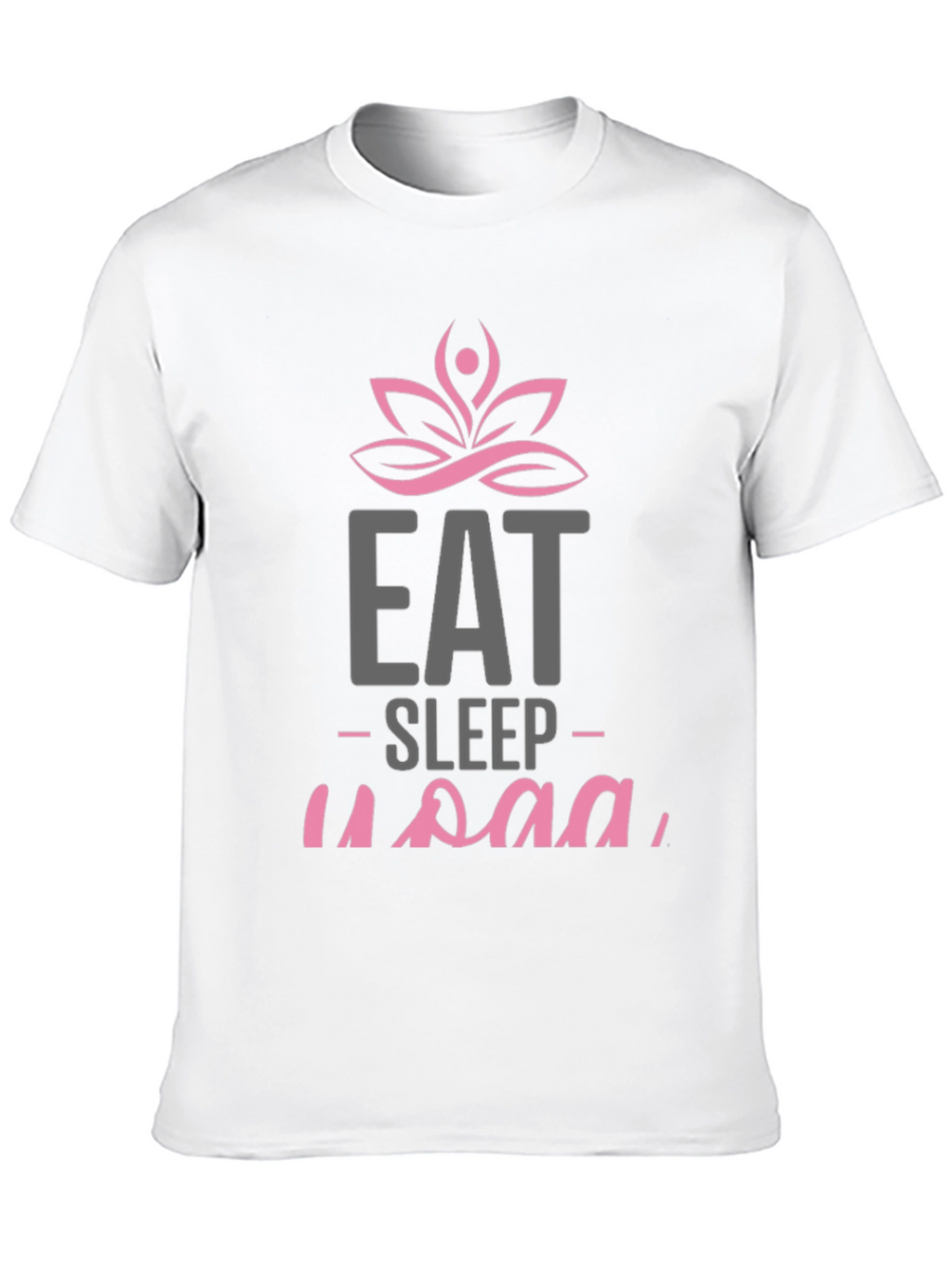 Eat Sleep Yoga Black Graphic Tee