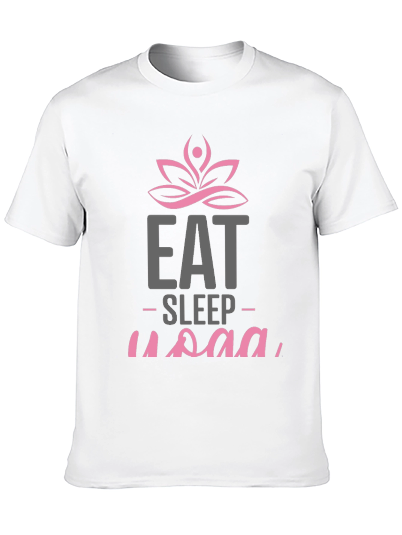 Eat Sleep Yoga Black Graphic Tee