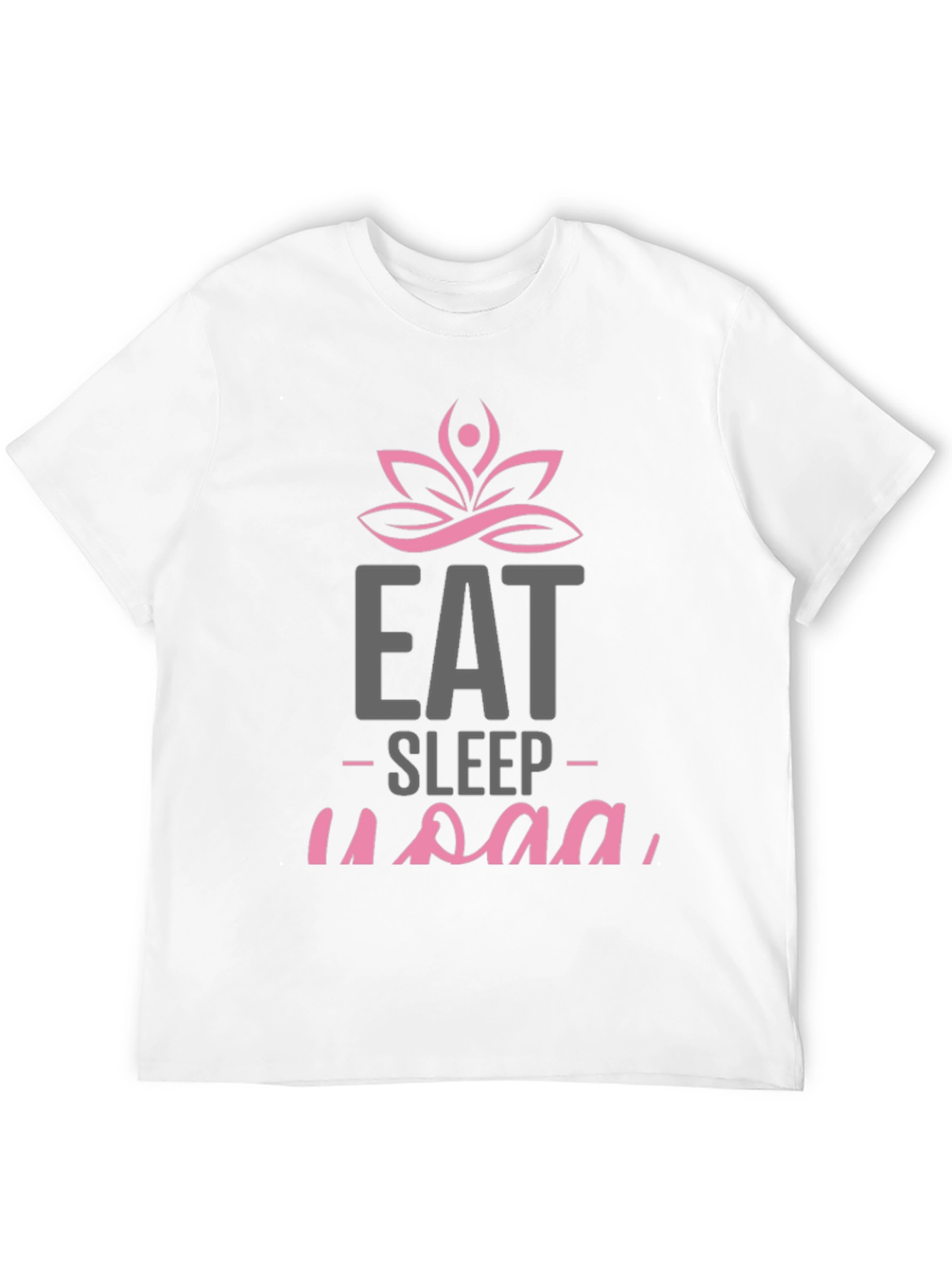 Eat Sleep Yoga Black Graphic Tee