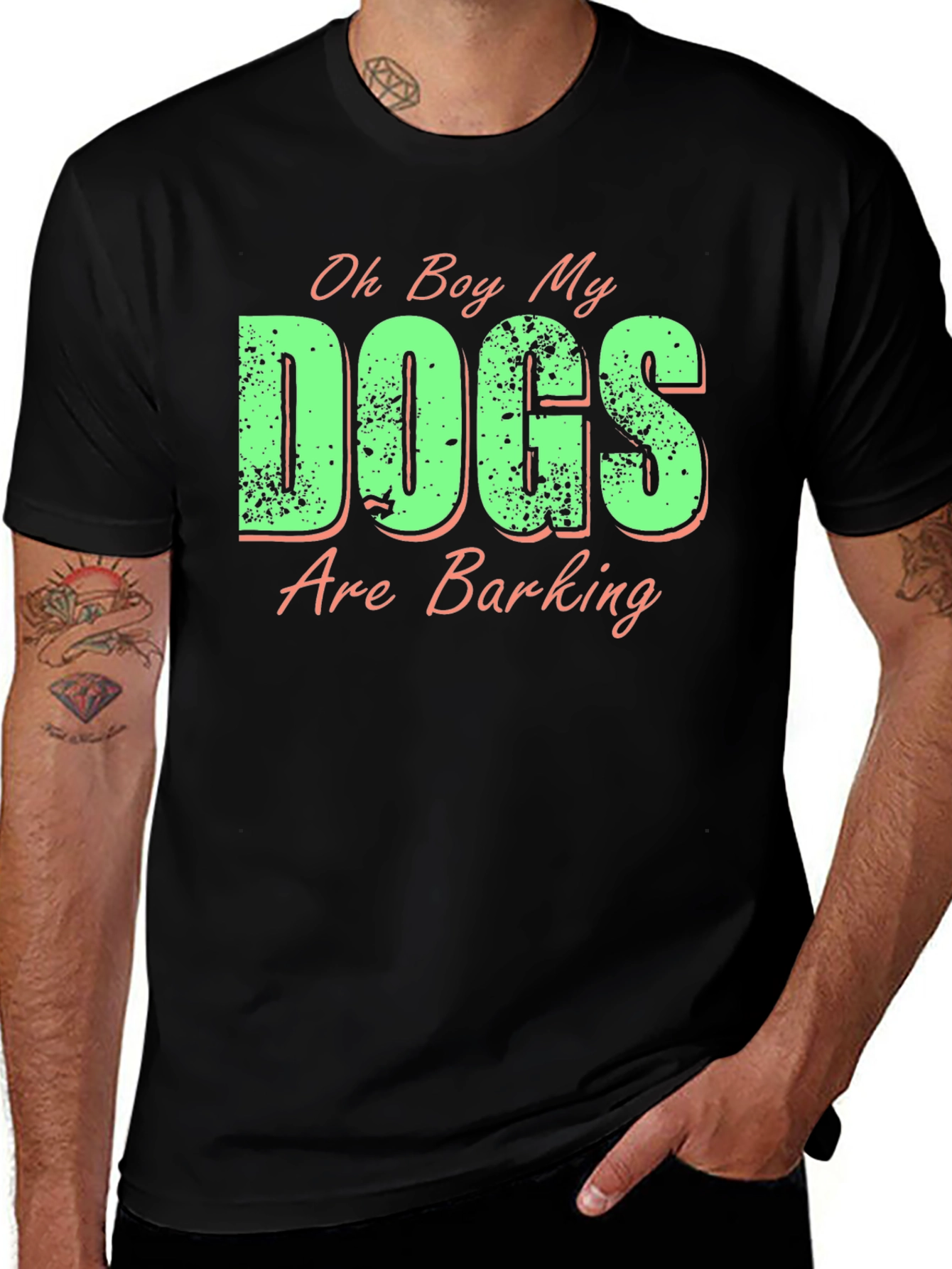 Funny Dogs Are Barking Graphic Tee