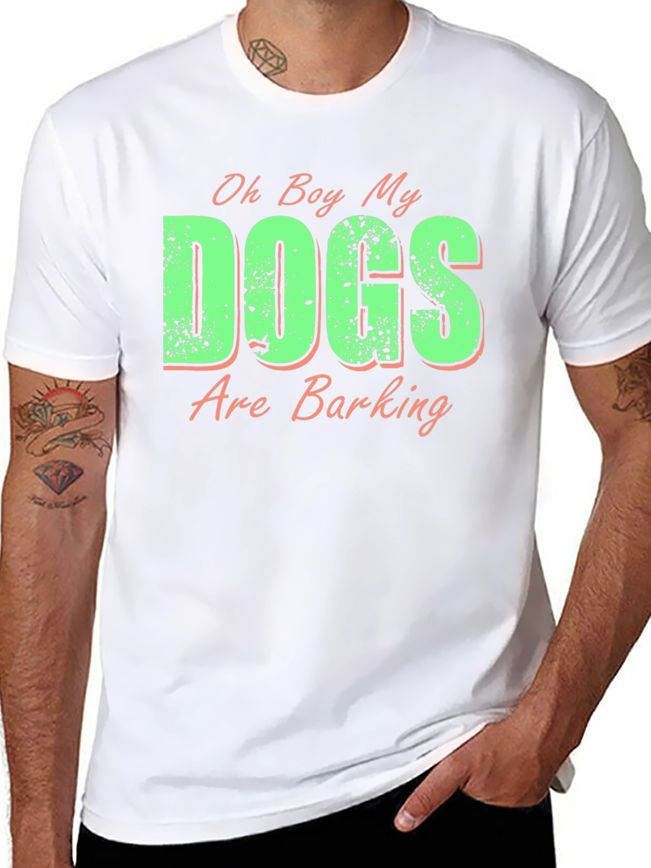 Funny Dogs Are Barking Graphic Tee