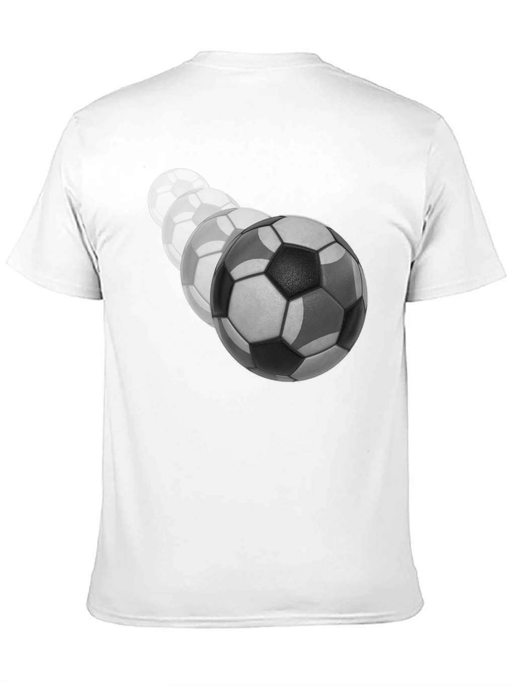 Soccer Ball Fade Black T-Shirt