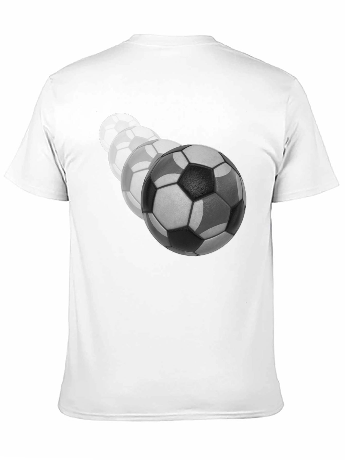 Soccer Ball Fade Black T-Shirt
