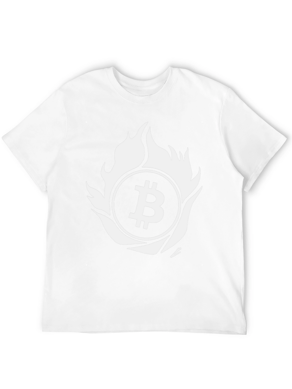 Bitcoin Flame Graphic T-Shirt - Crypto Enthusiast Tee