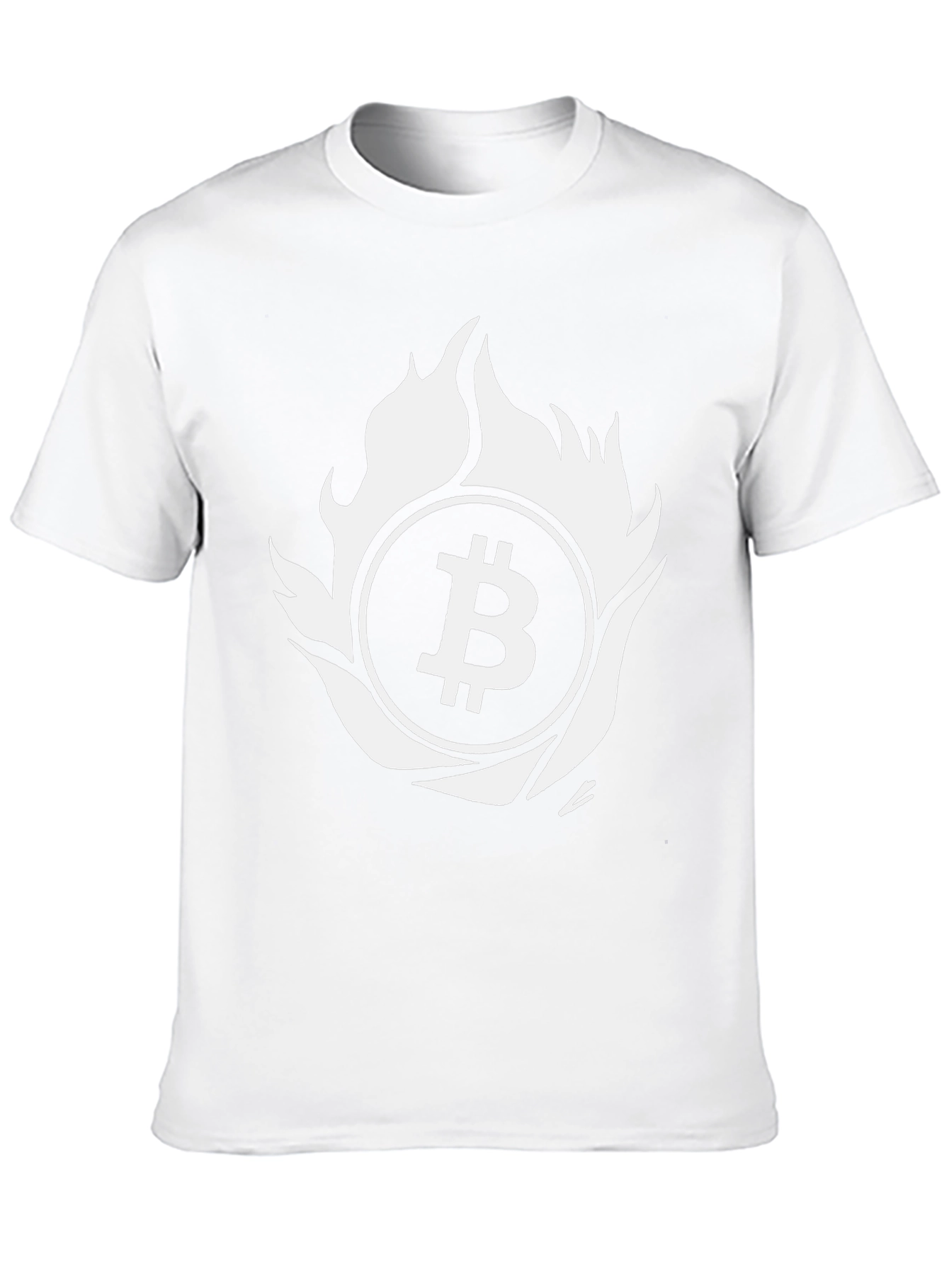 Bitcoin Flame Graphic T-Shirt - Crypto Enthusiast Tee