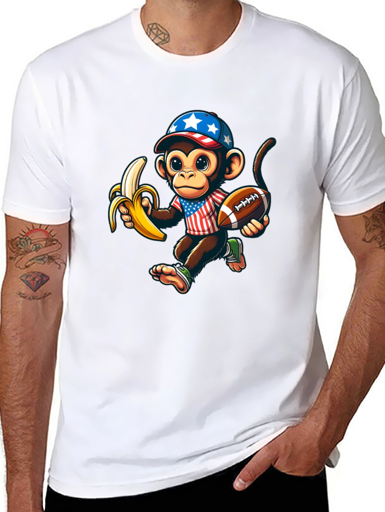 Monkey Football T-Shirt