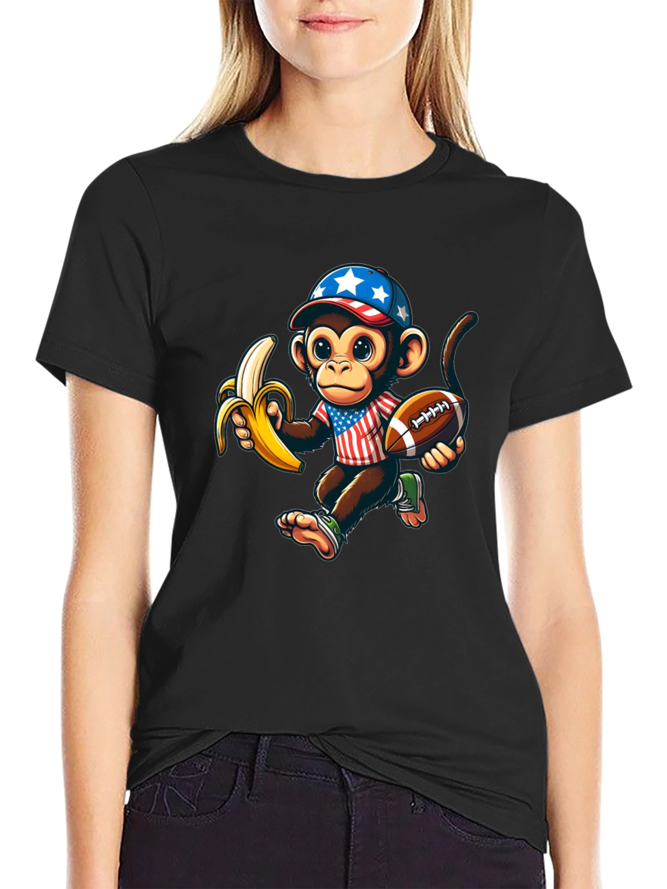Monkey Football T-Shirt
