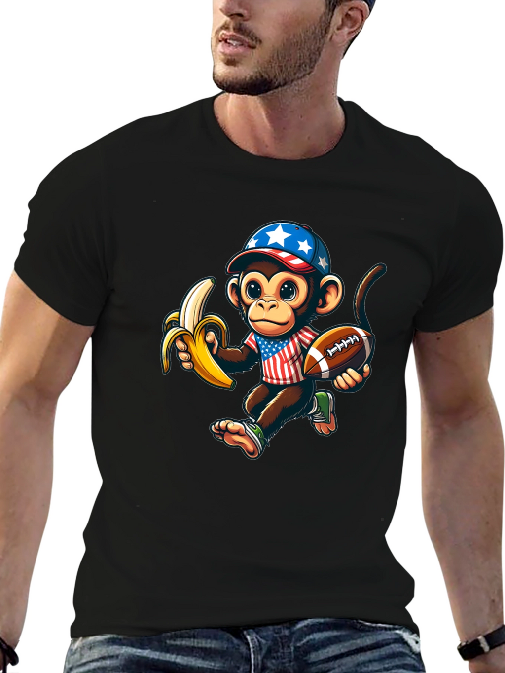 Monkey Football T-Shirt