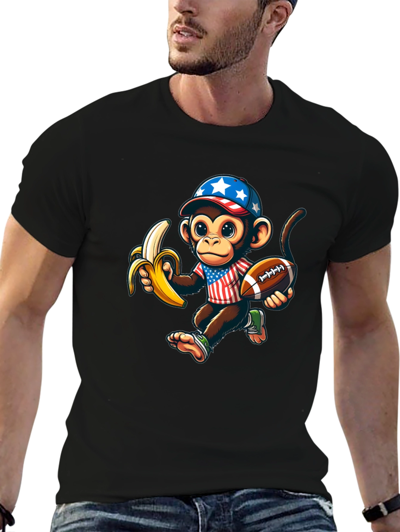 Monkey Football T-Shirt