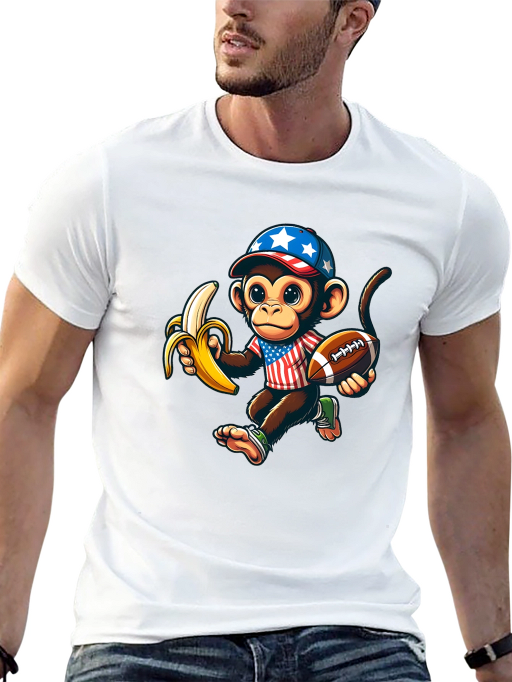 Monkey Football T-Shirt