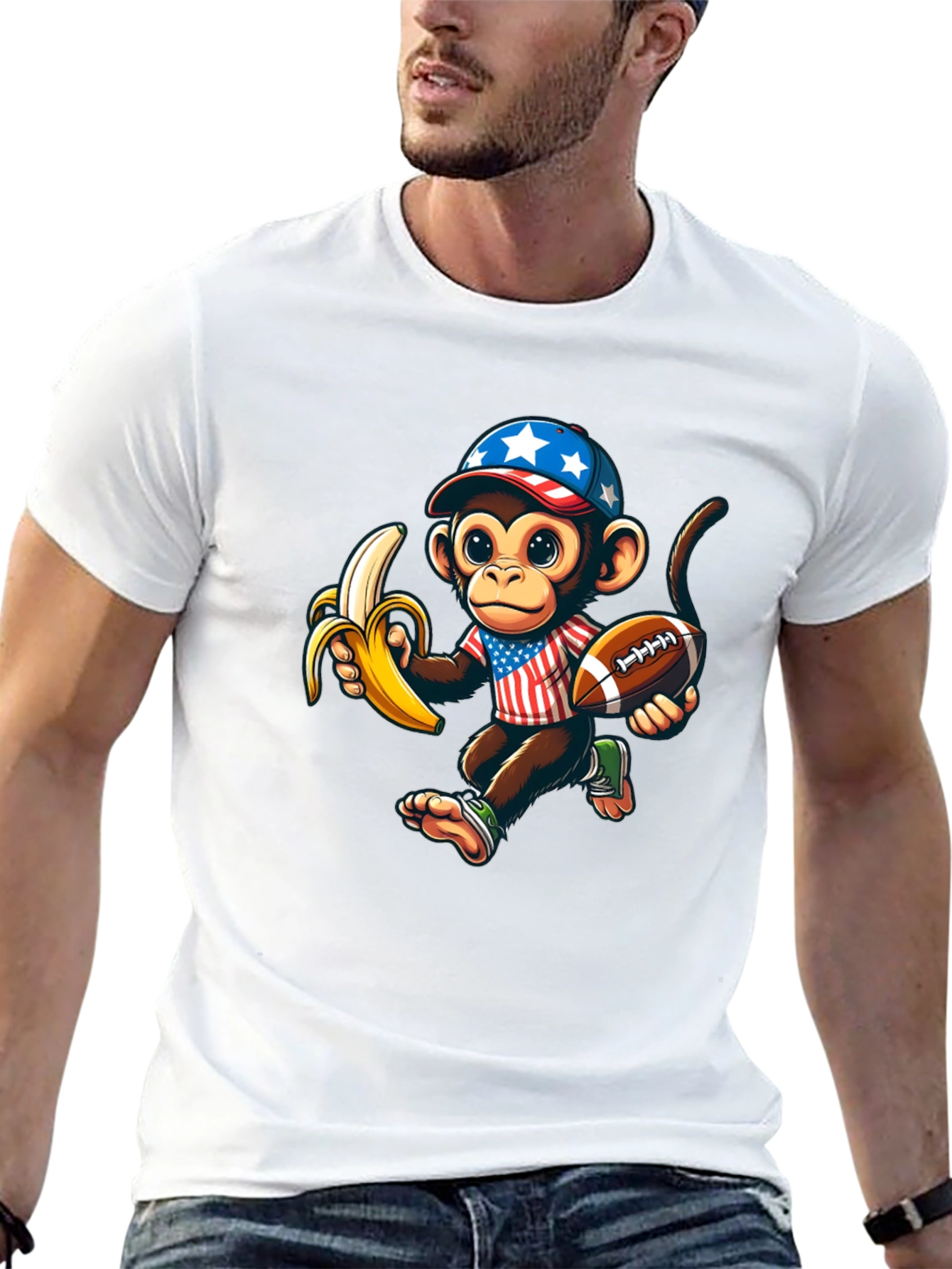 Monkey Football T-Shirt