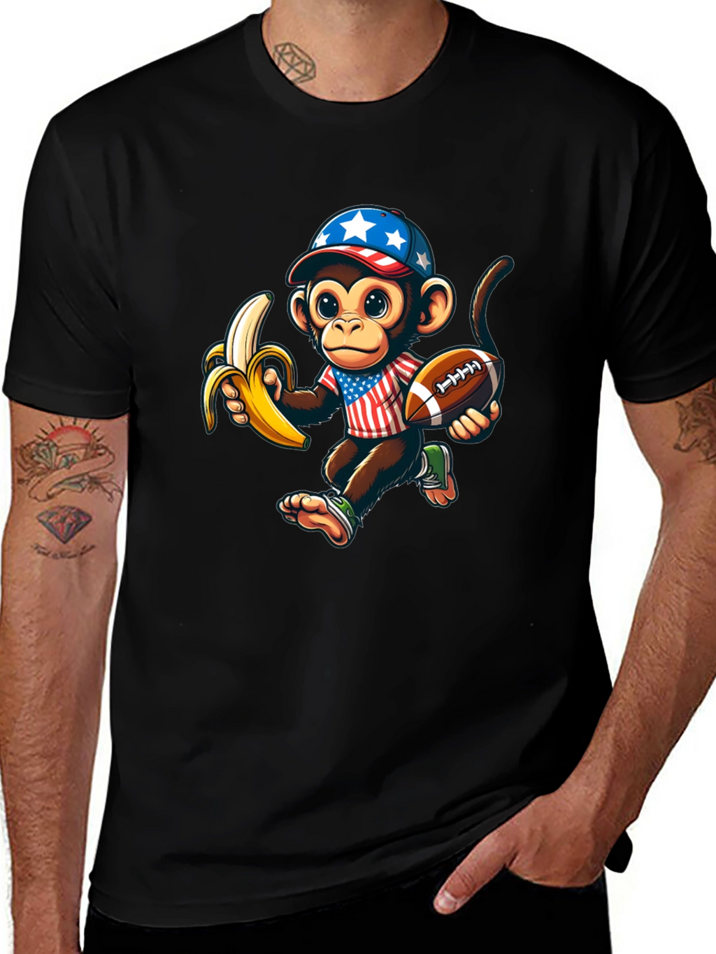 Monkey Football T-Shirt