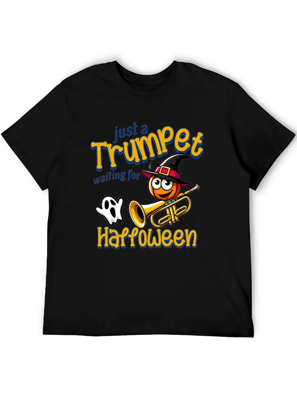 Halloween Trumpet T-Shirt - Spooky Musician Tee