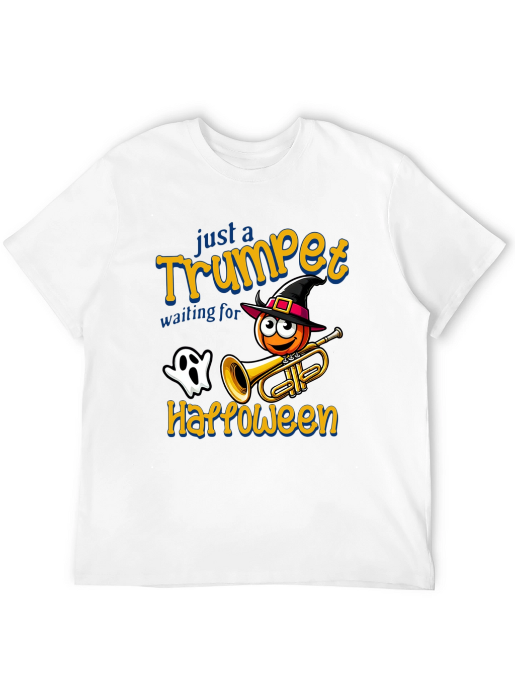 Halloween Trumpet T-Shirt - Spooky Musician Tee