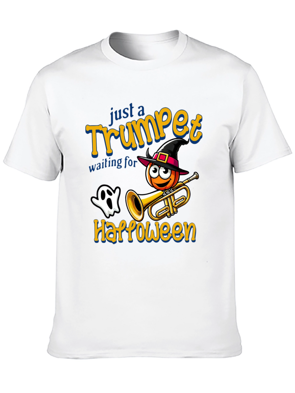 Halloween Trumpet T-Shirt - Spooky Musician Tee