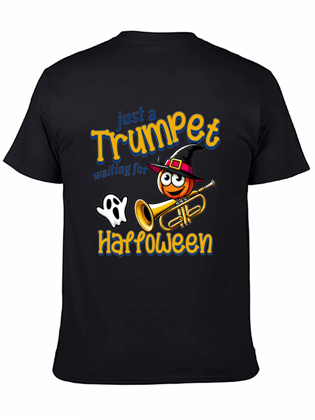 Halloween Trumpet T-Shirt - Spooky Musician Tee