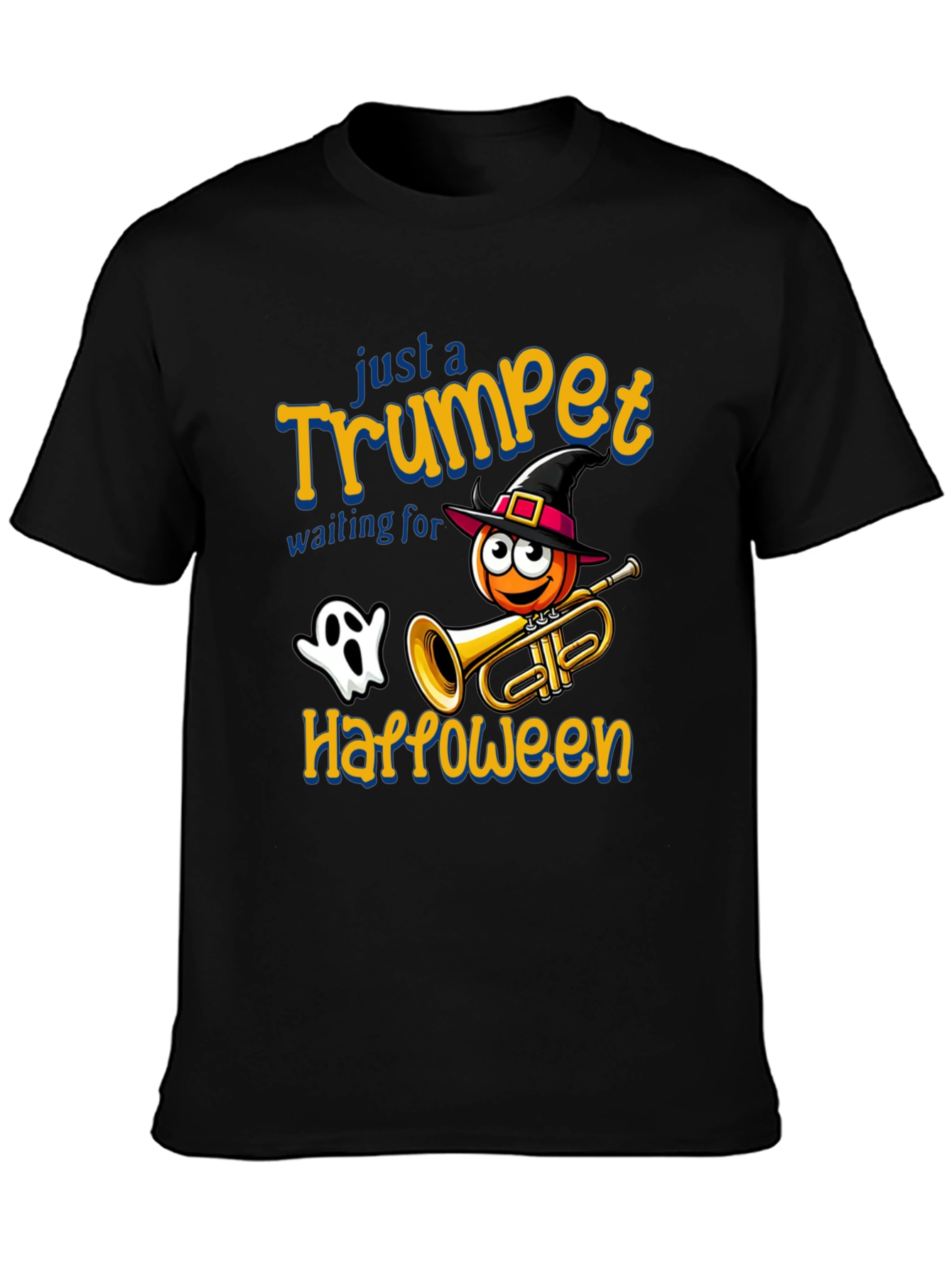 Halloween Trumpet T-Shirt - Spooky Musician Tee