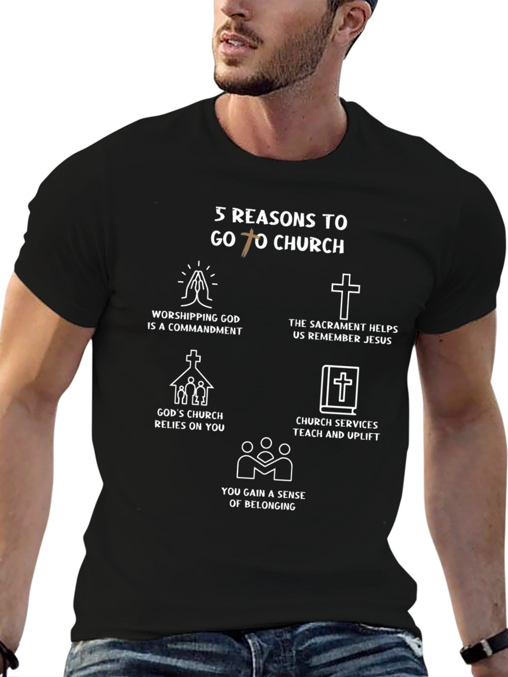 5 Reasons to Go to Church T-Shirt