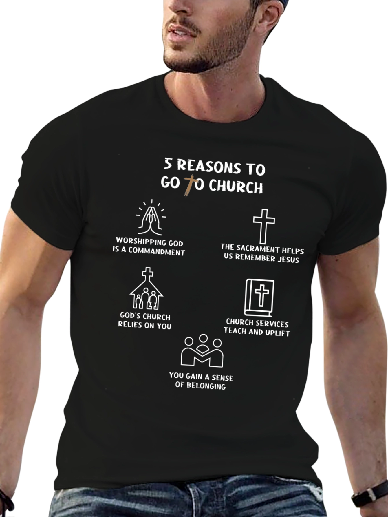 5 Reasons to Go to Church T-Shirt