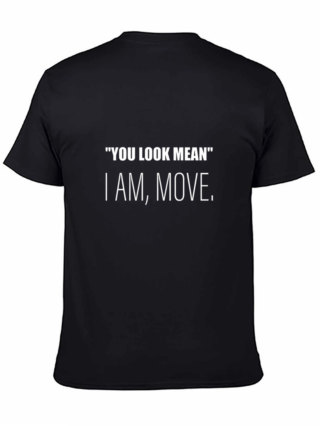 Mean Look Black T-Shirt
