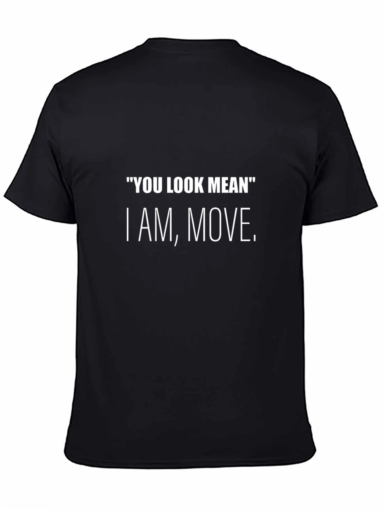 Mean Look Black T-Shirt