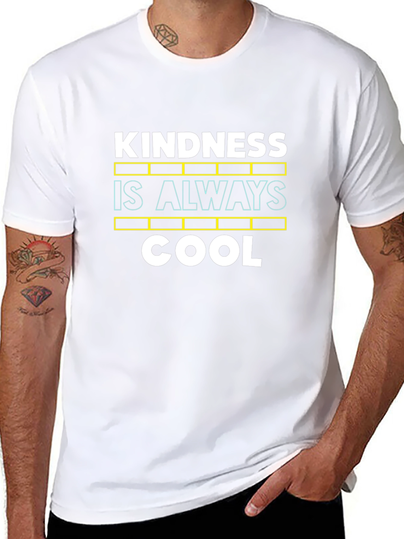Kindness is Always Cool Graphic Tee - Black