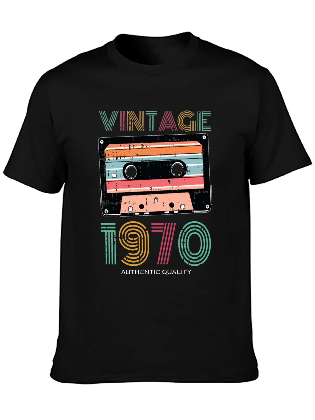 Vintage 1970 Cassette Tape T-Shirt