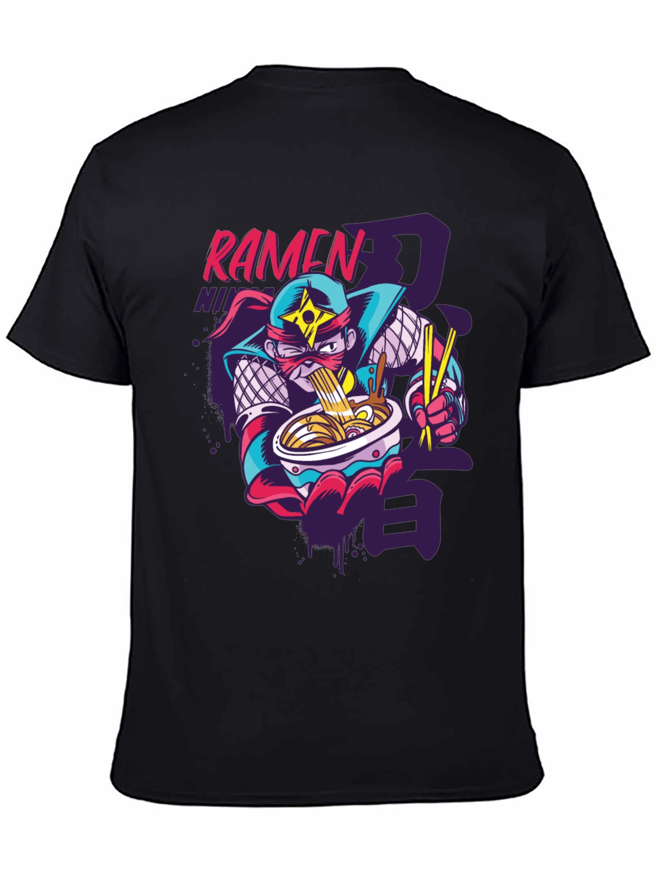 Ramen Ninja Graphic Tee - Fun Anime Inspired Shirt