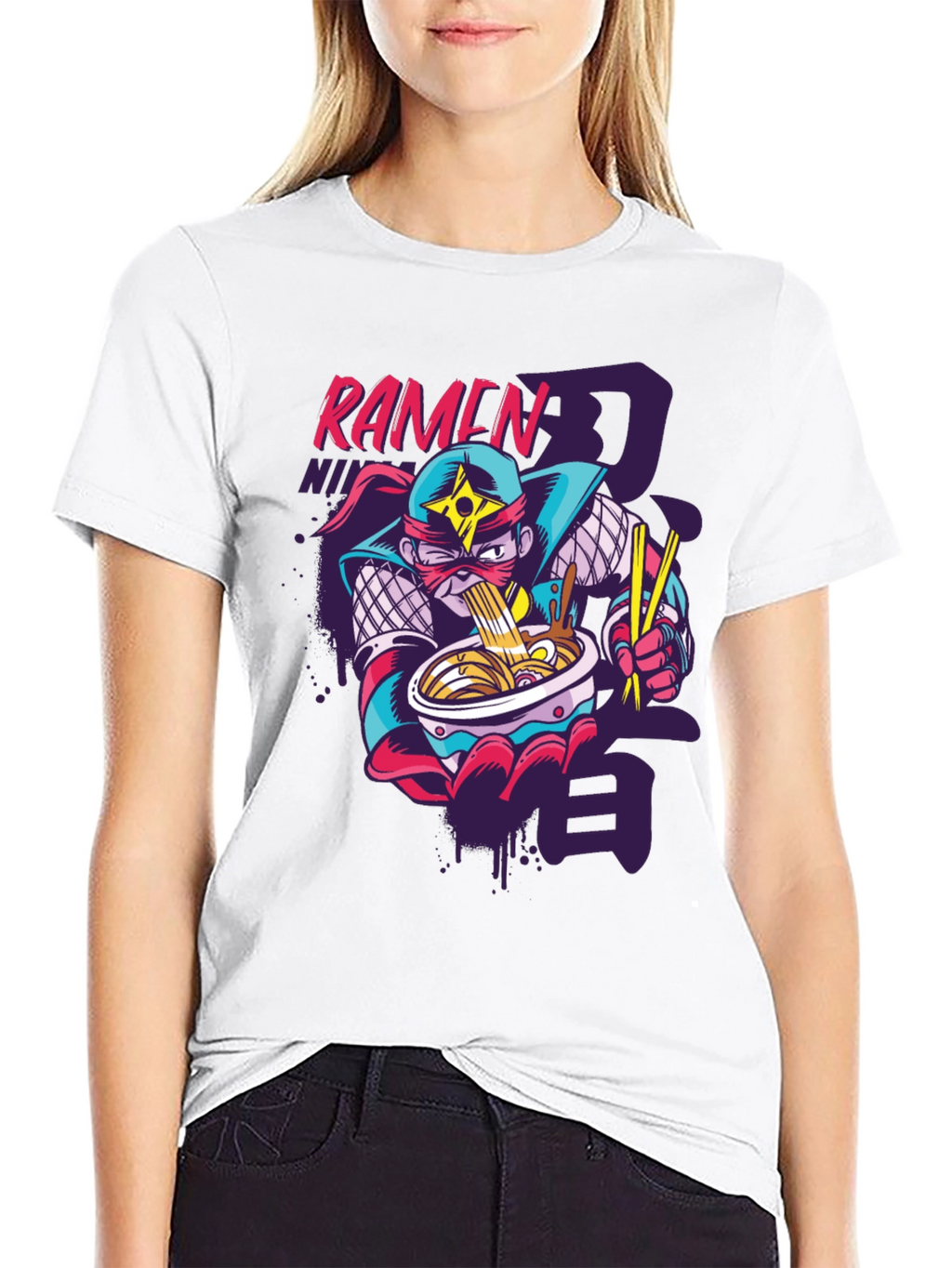 Ramen Ninja Graphic Tee - Fun Anime Inspired Shirt