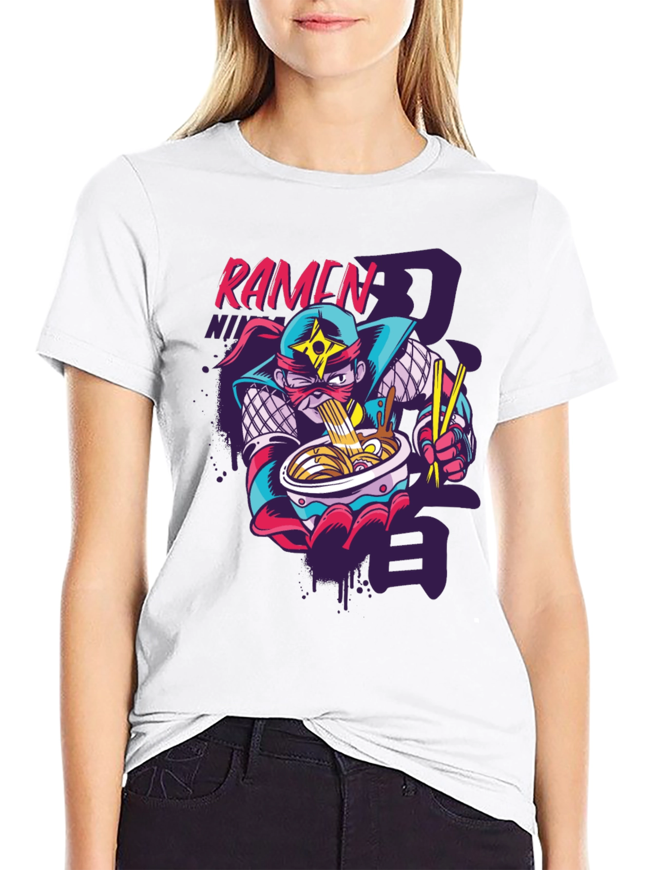 Ramen Ninja Graphic Tee - Fun Anime Inspired Shirt