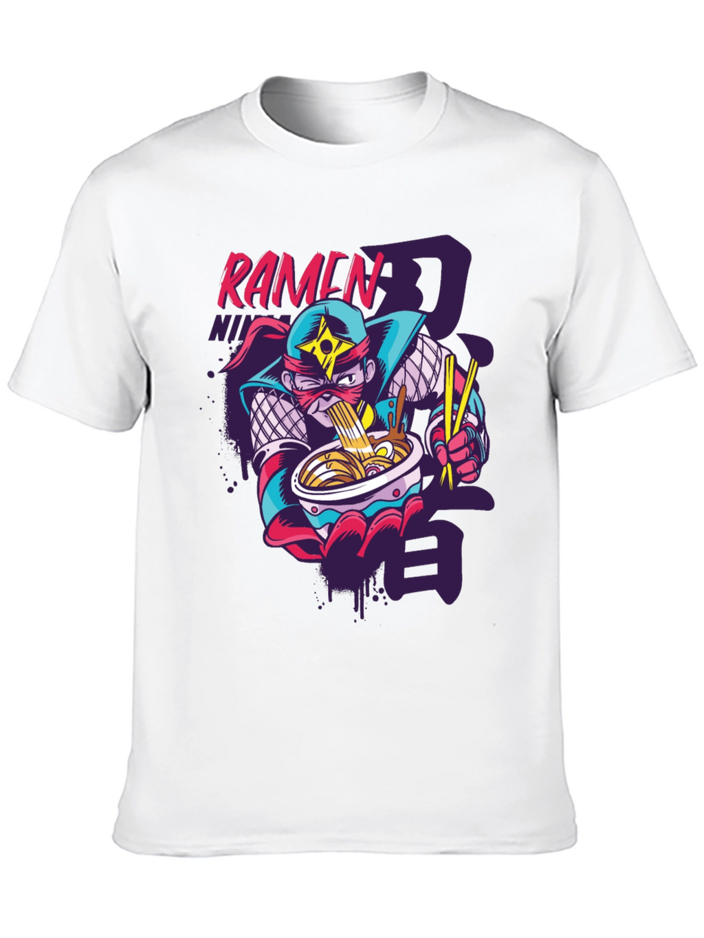 Ramen Ninja Graphic Tee - Fun Anime Inspired Shirt