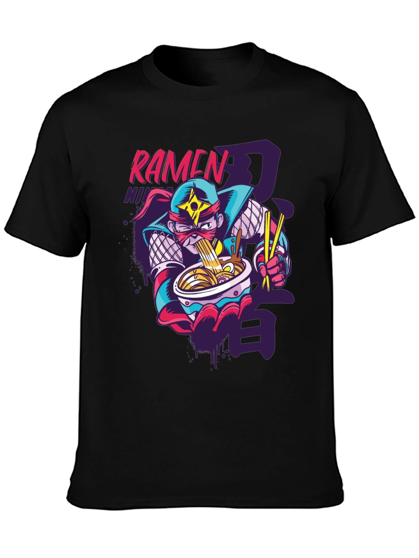 Ramen Ninja Graphic Tee - Fun Anime Inspired Shirt