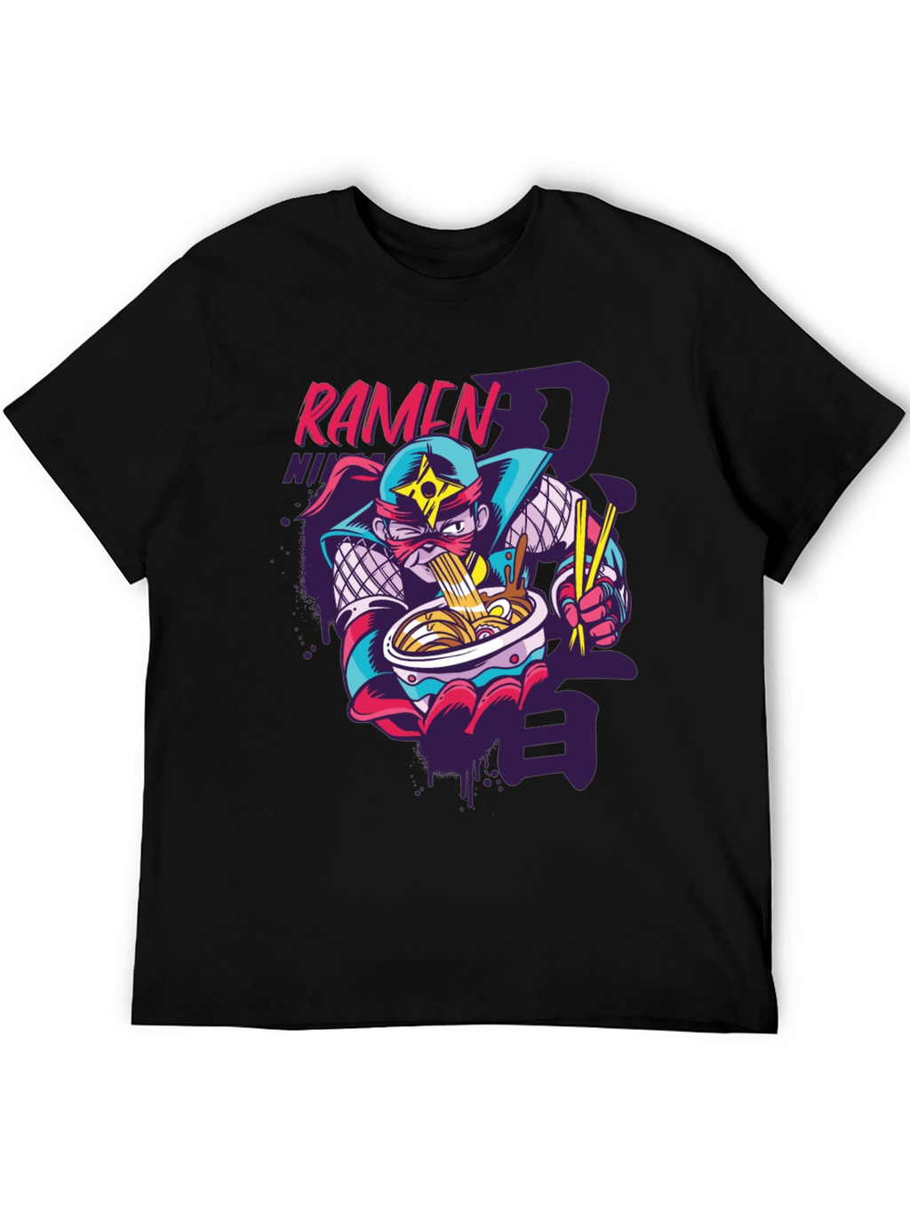 Ramen Ninja Graphic Tee - Fun Anime Inspired Shirt