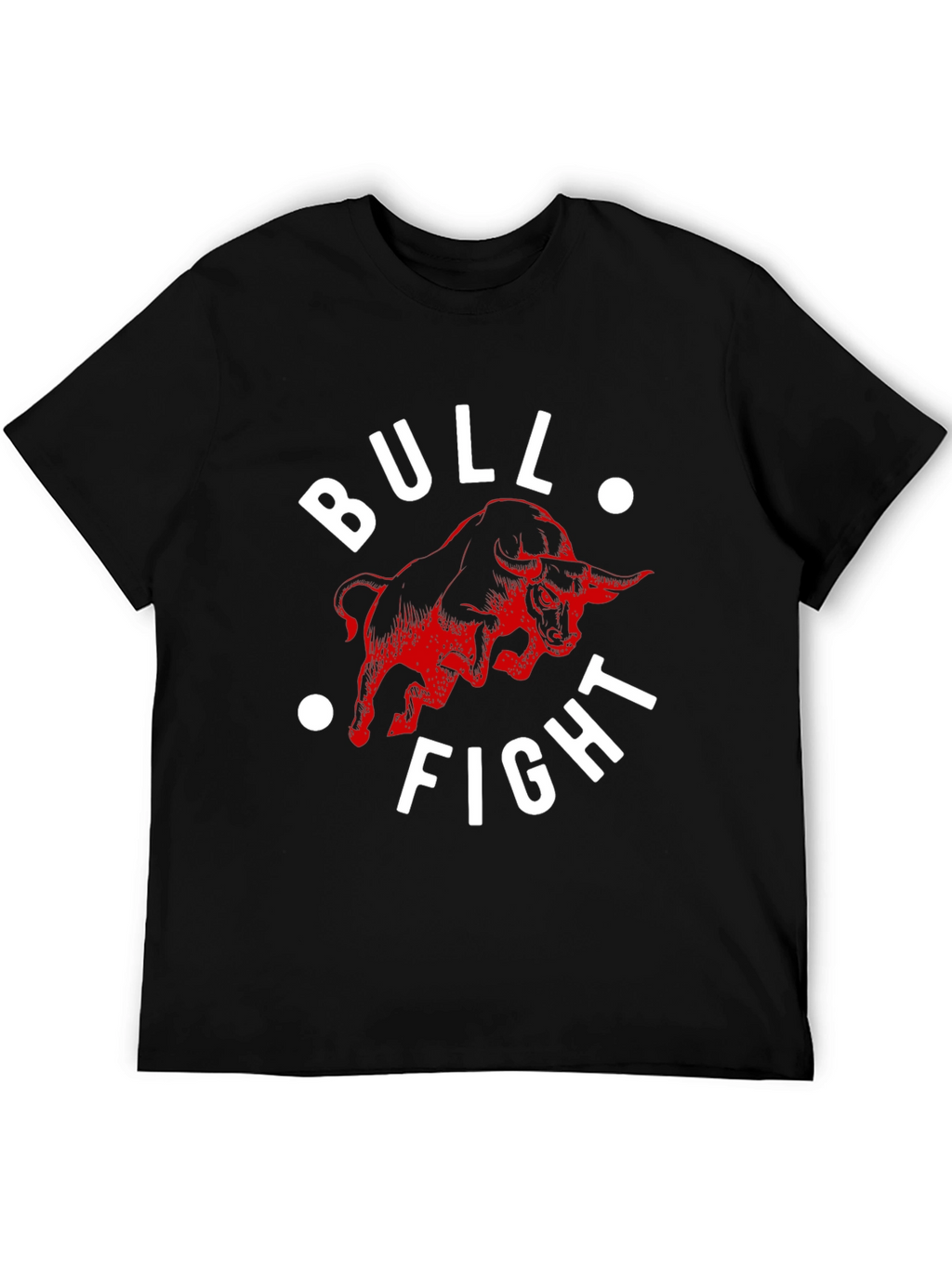 Bull Fight Graphic Tee - Mens Black T-Shirt