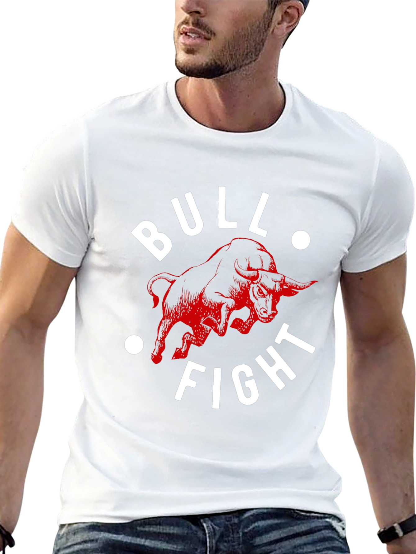 Bull Fight Graphic Tee - Mens Black T-Shirt