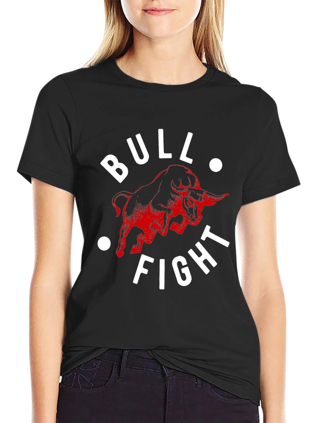Bull Fight Graphic Tee - Mens Black T-Shirt