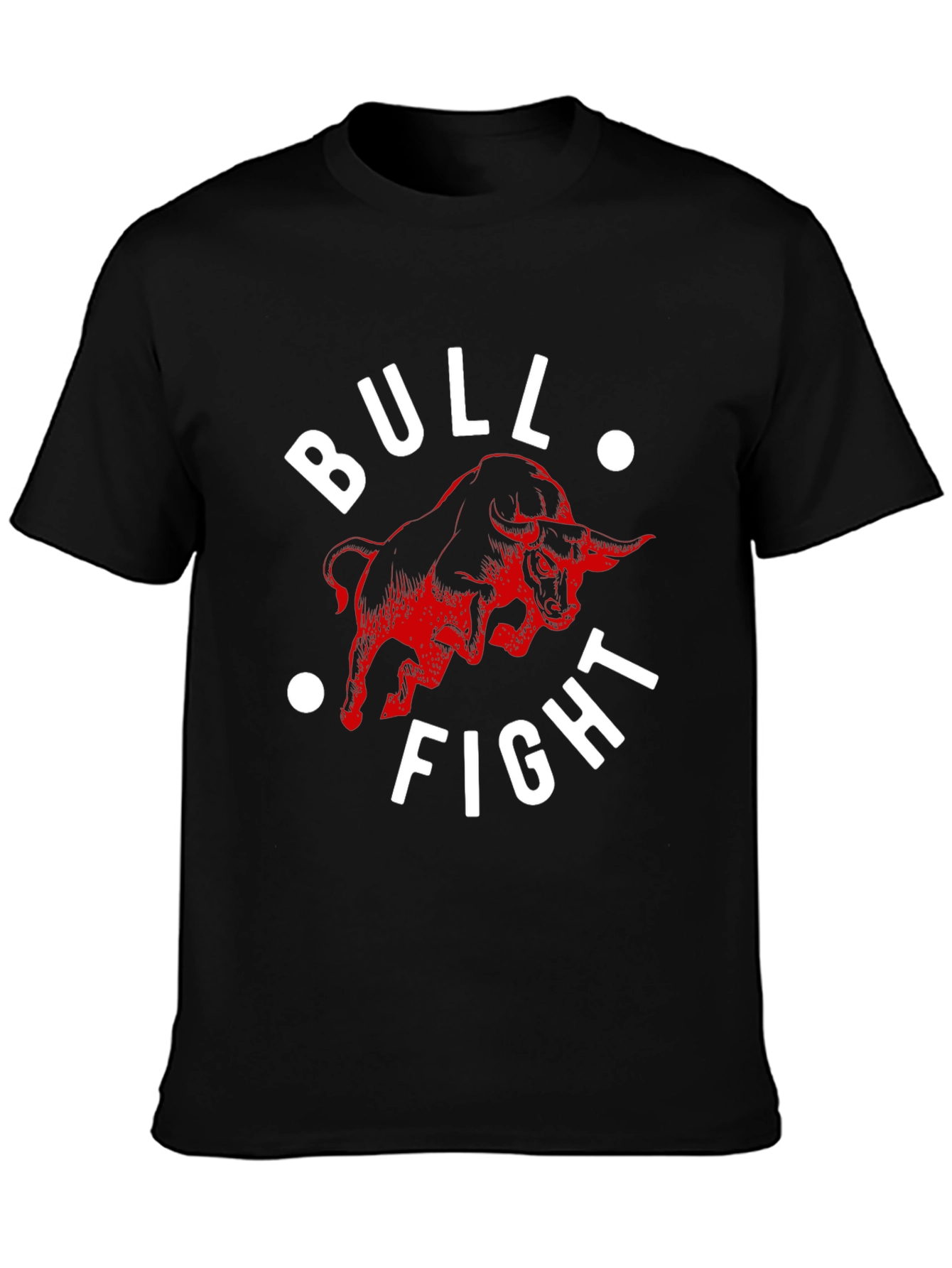 Bull Fight Graphic Tee - Mens Black T-Shirt