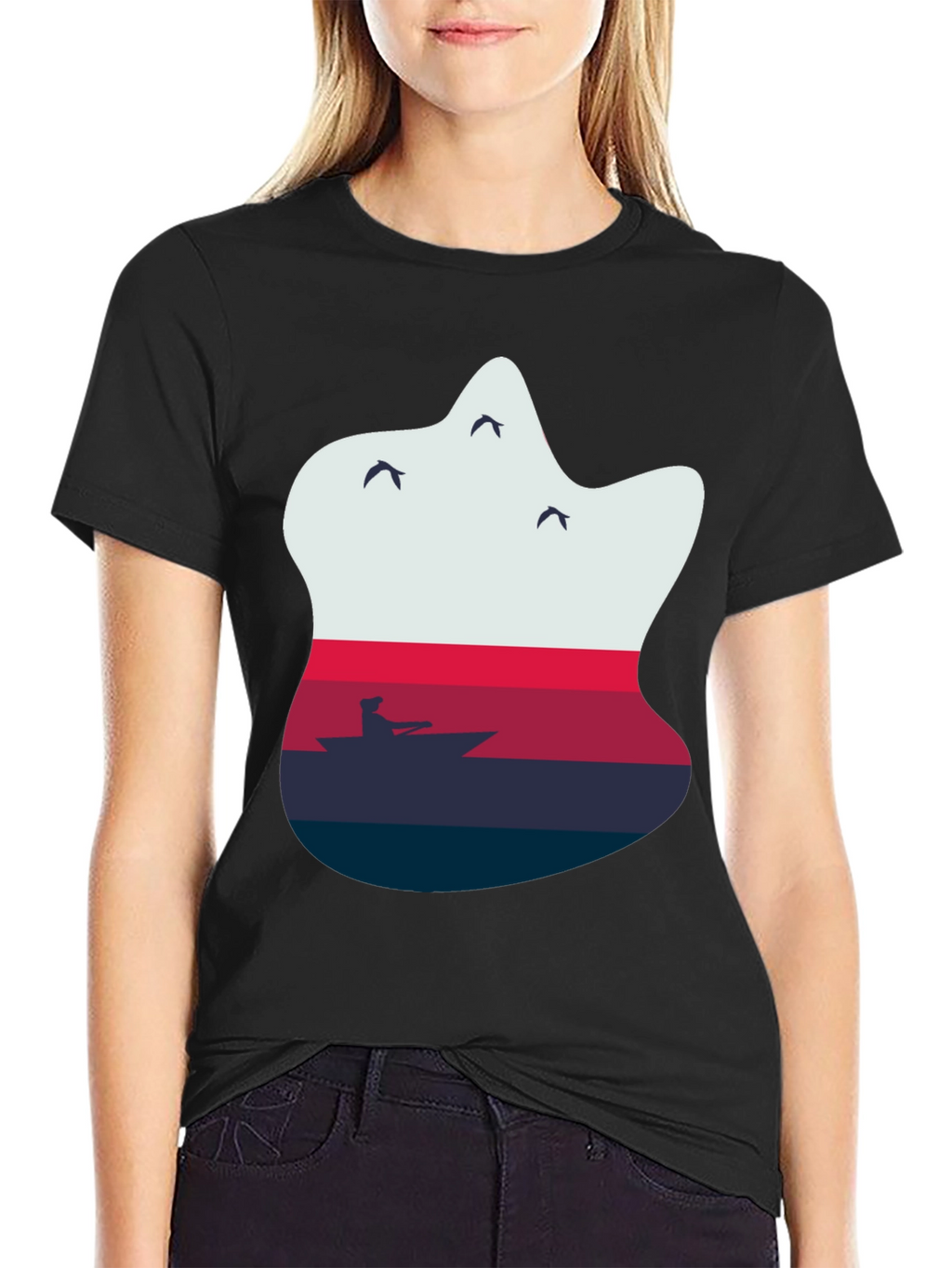 Sunset Kayak Graphic Tee - Relaxed Fit