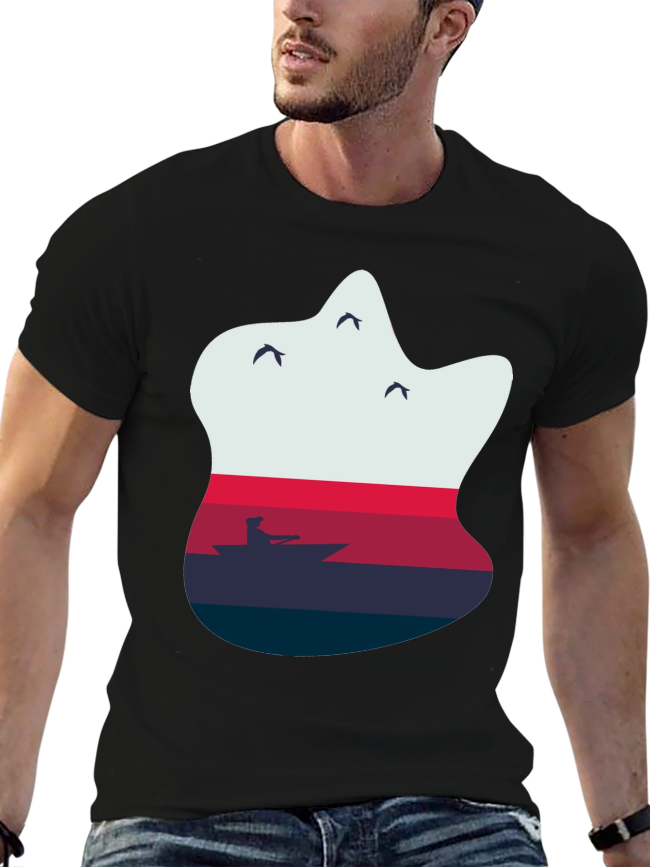 Sunset Kayak Graphic Tee - Relaxed Fit
