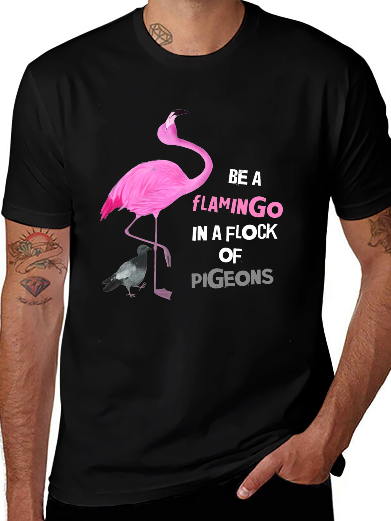 Be A Flamingo Graphic T-Shirt